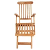 Massivholz Outdoor Deckchair aus Teak - Zavamanco