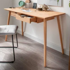 Massivholz Schreibtisch im Skandinavischen Stil - Oventa