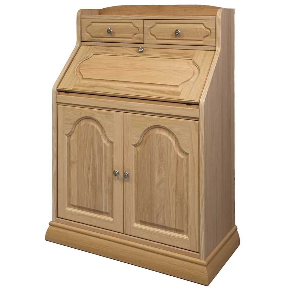 Massivholz Sekretär aus Eiche geölt - Catuella