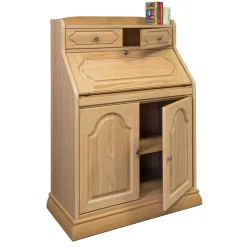 Massivholz Sekretär aus Eiche geölt - Catuella