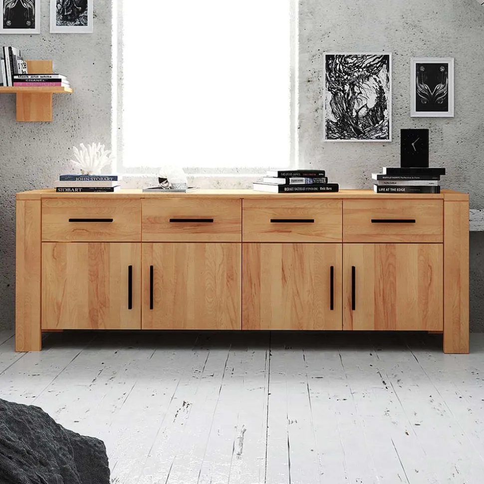 Massivholz Sideboard Mosniak aus Kernbuche geölt