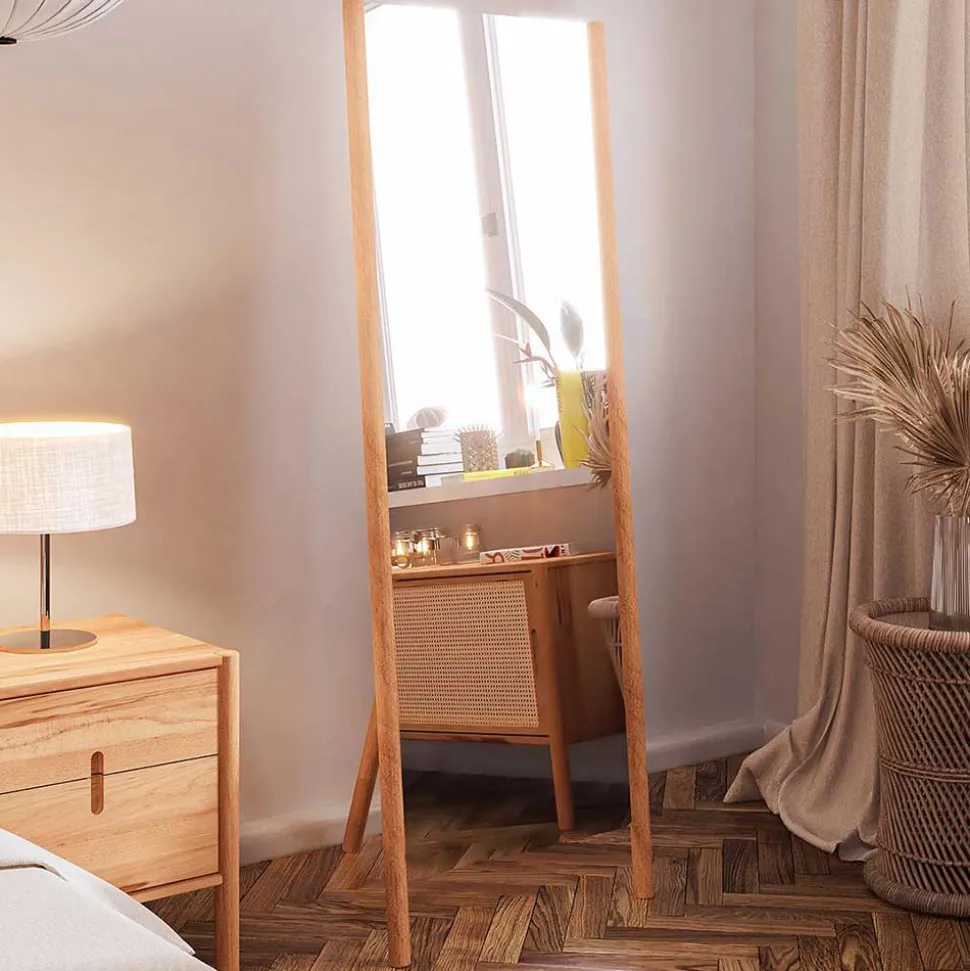 Massivholz Standspiegel aus Wildbuche - Indrya