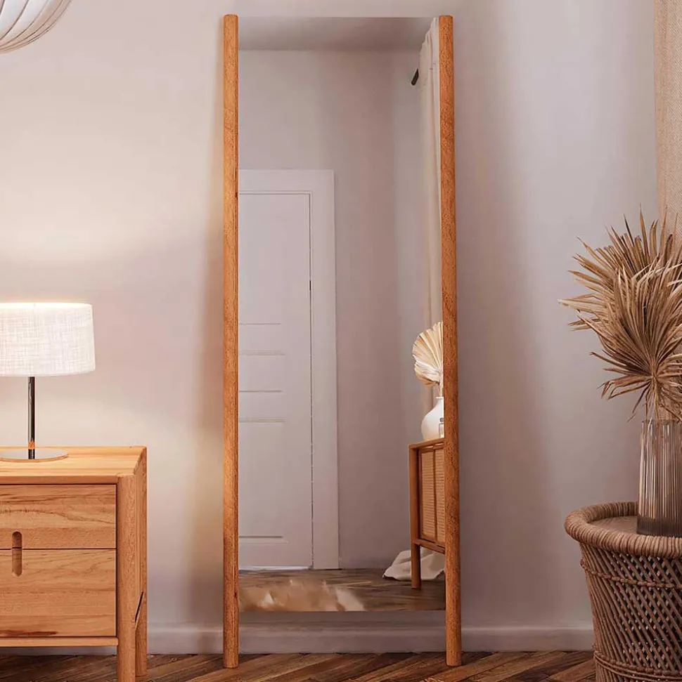 Massivholz Standspiegel aus Wildbuche - Indrya