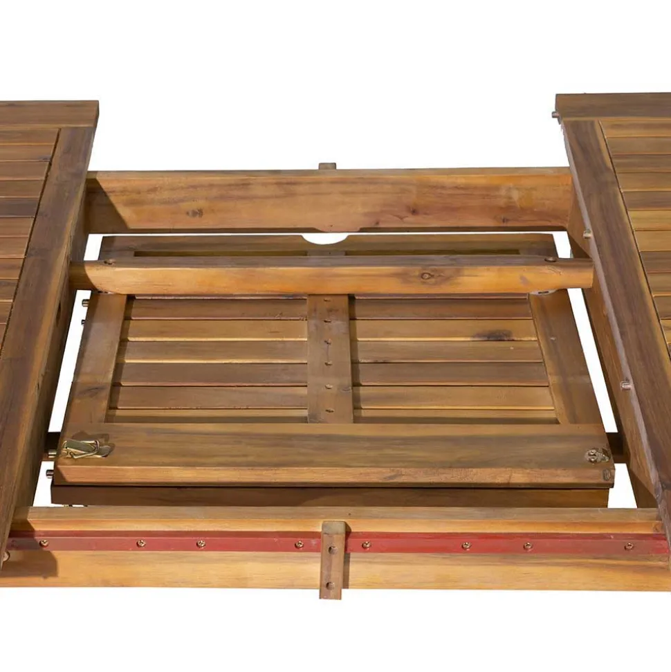 Massivholz Tischgruppe oval - Eliva (vierteilig)