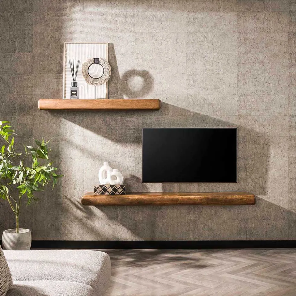 Massivholz Wandboard in Schwebeoptik - Ceoni