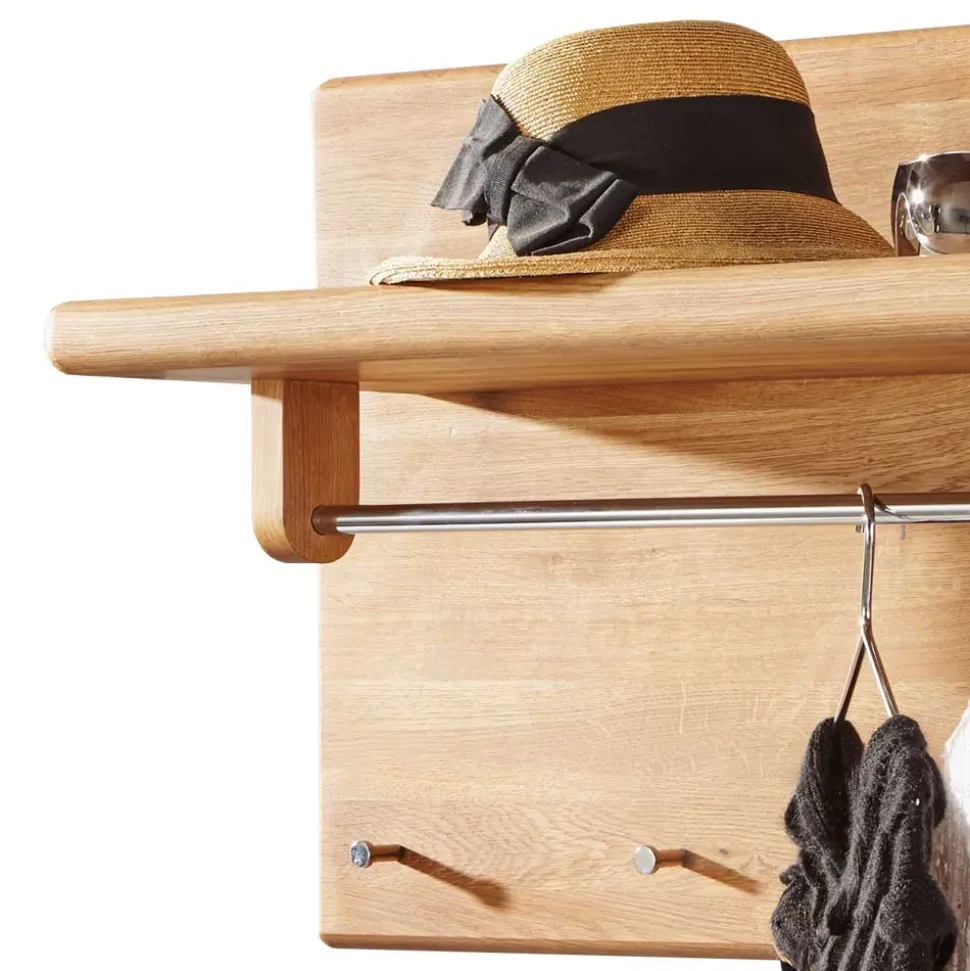 Massivholz Wandgarderobe aus Wildeiche massiv geölt - Uvinessa