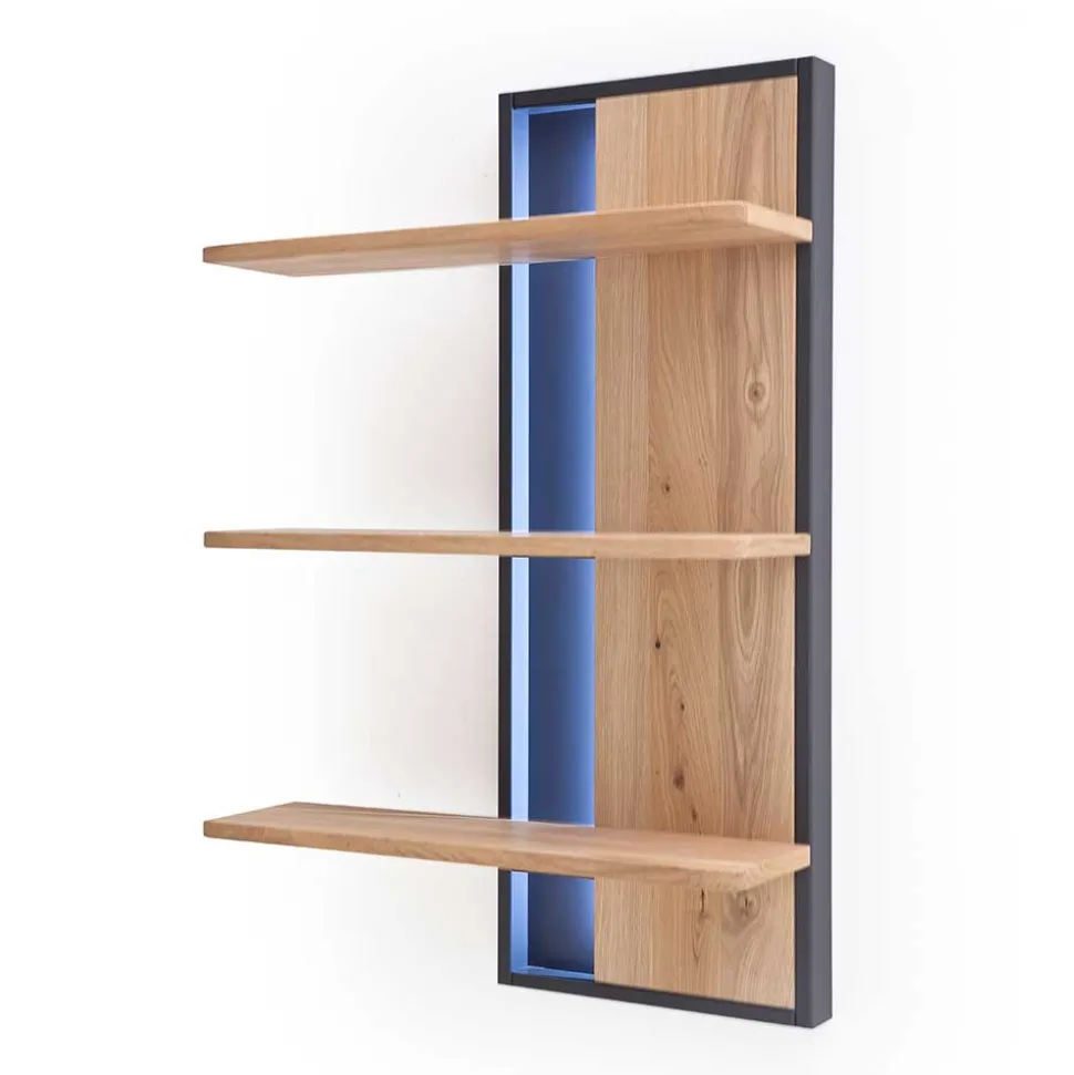 Massivholz Wohnwand Möbel Set - Assela (dreiteilig)