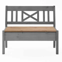 Massivholzbank Jytte aus Kiefer gelaugt