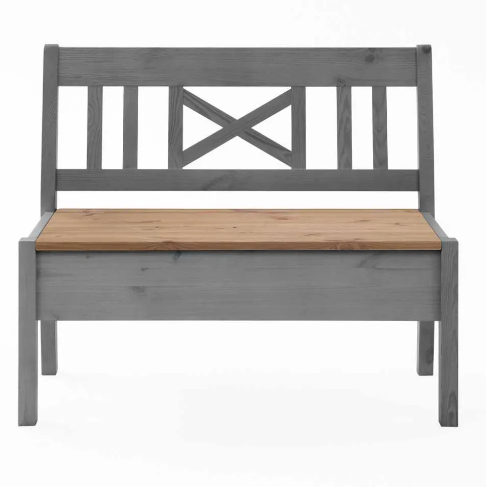 Massivholzbank Jytte aus Kiefer gelaugt