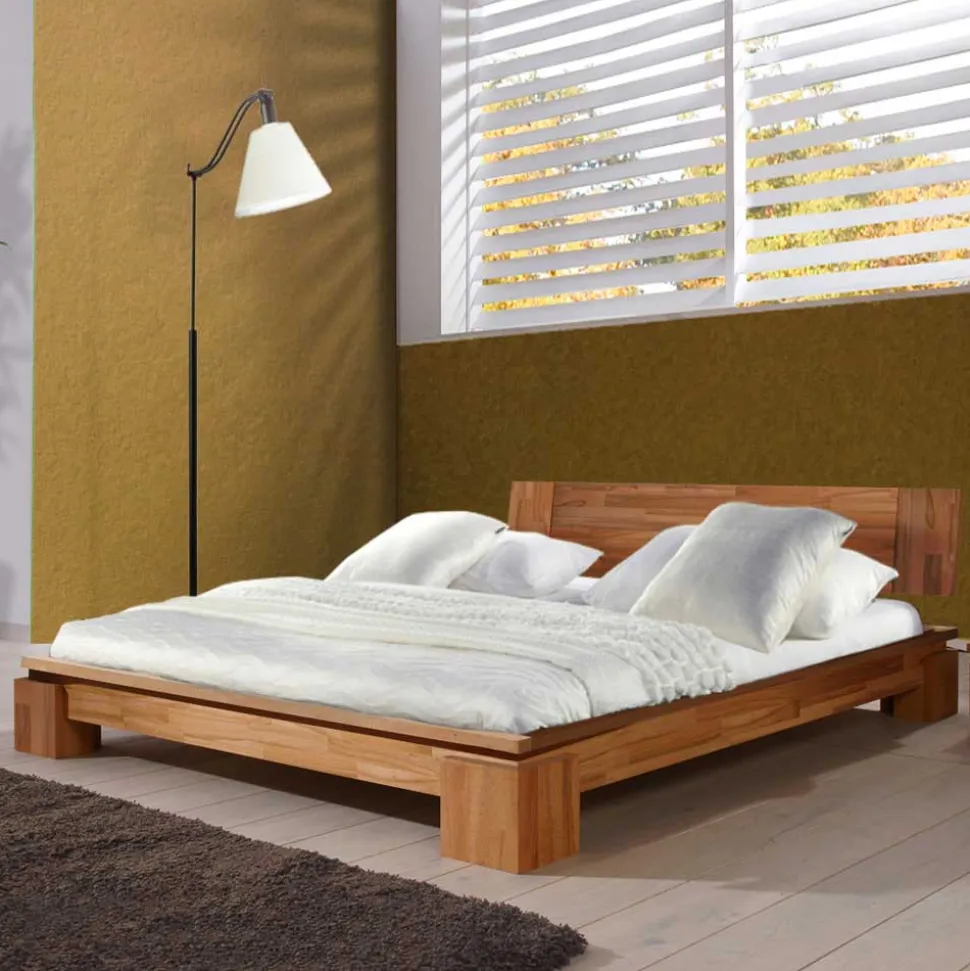 Massivholzbett Zamaron aus Kernbuche