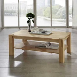 Massivholz-Couchtisch Pogamo aus Kernbuche