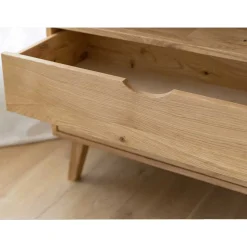 Massivholz-Regal mit zwei Schubladen - Fabijola