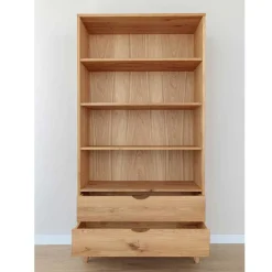 Massivholz-Regal mit zwei Schubladen - Fabijola