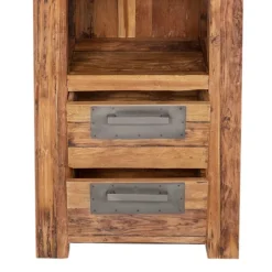 Massivholzregal Ragista aus Teak Recyclingholz