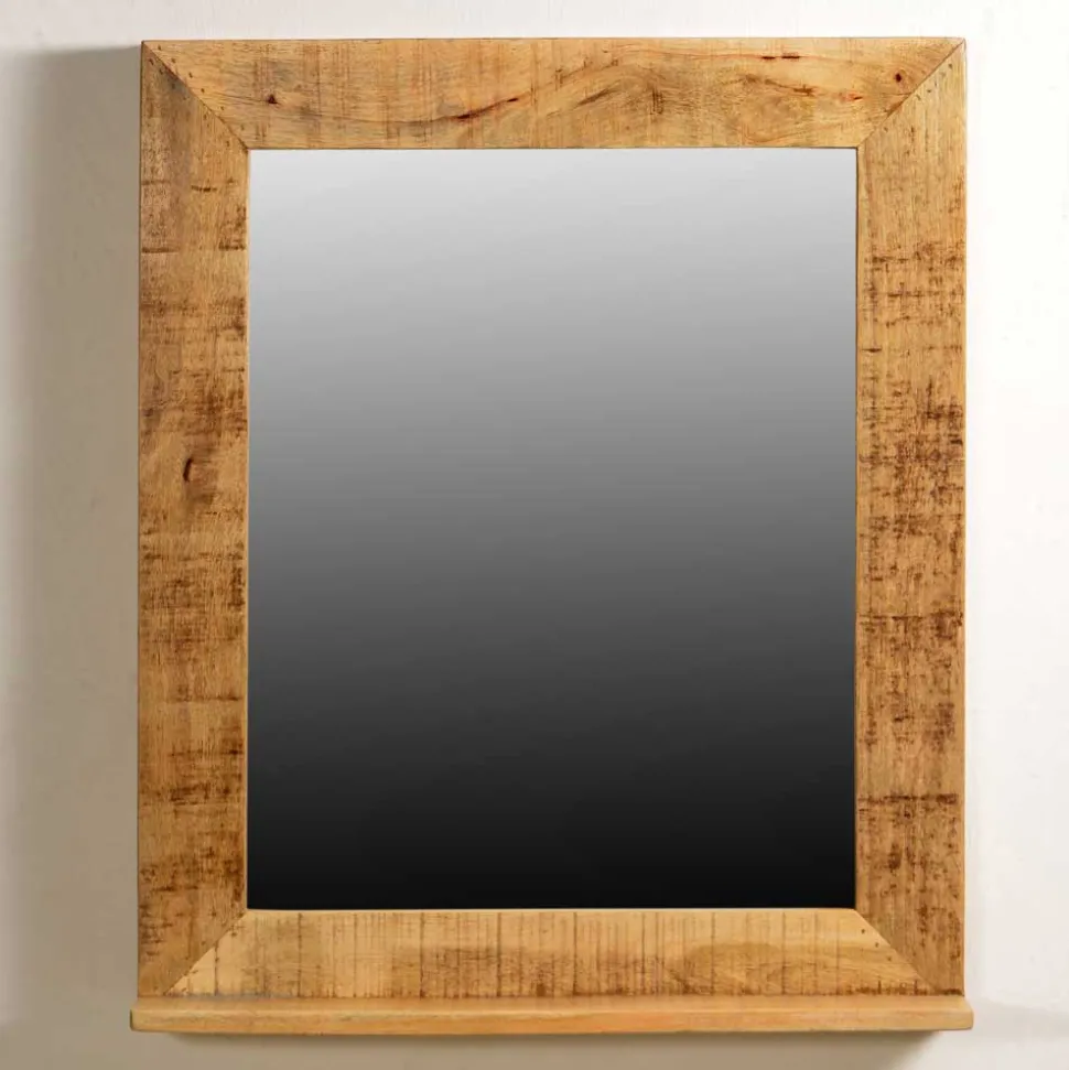 Massivholzspiegel Indri aus Mangobaum