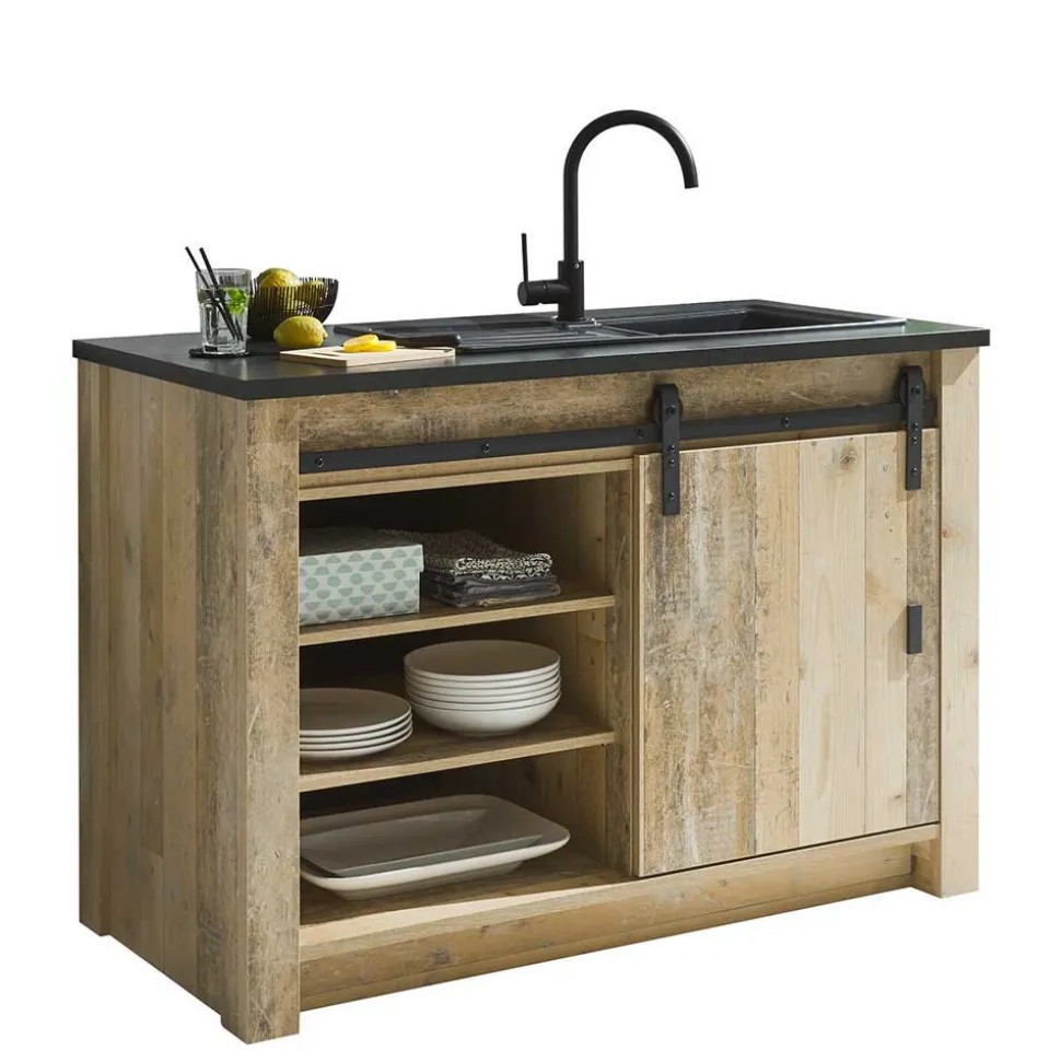 Möbel für Küche inklusive Theke - Garisa (sechsteilig)