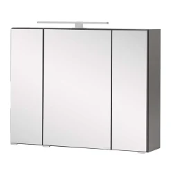 Möbel fürs Badezimmer in Dunkelgrau - Natarivos (dreiteilig)