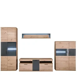 Möbel Wohnkombination Set - Vecenda (vierteilig)