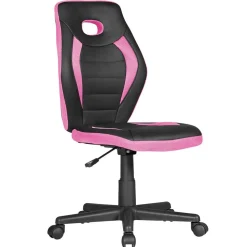 Mädchen Drehstuhl in Schwarz Pink - Ebrus