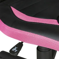 Mädchen Drehstuhl in Schwarz Pink - Ebrus