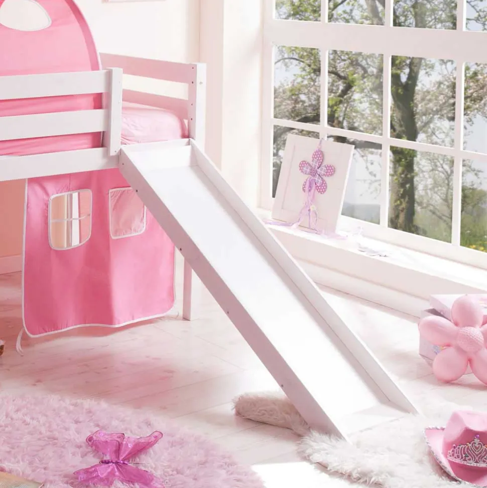 Mädchen Hochbett Rene mit Rutsche