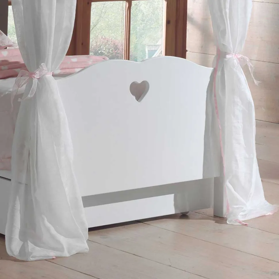 Mädchen Kinderbett Grandory mit Himmel