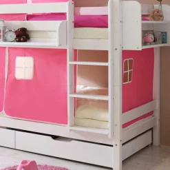 Mädchenzimmer Etagenbett aus weißer Kiefer - Jionalla