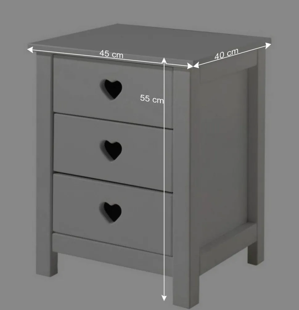 Mädchenzimmer Möbel Set Grandory in Weiß (vierteilig)