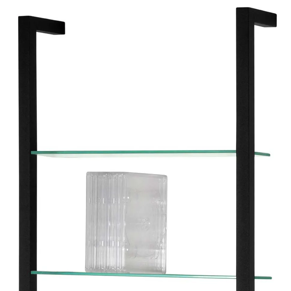 Medien Wand Regal mit 7 Glasböden - Clobia I