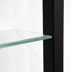 Medien Wand Regal mit 7 Glasböden - Clobia I