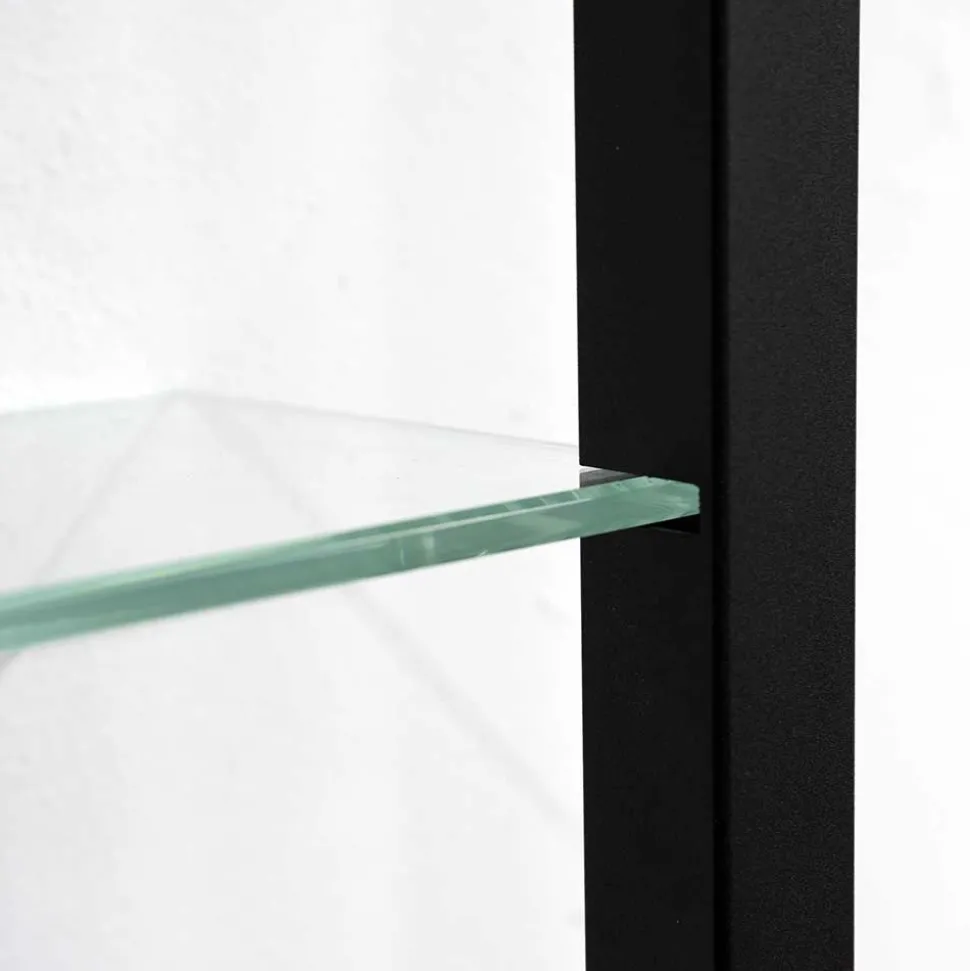 Medien Wand Regal mit 7 Glasböden - Clobia I