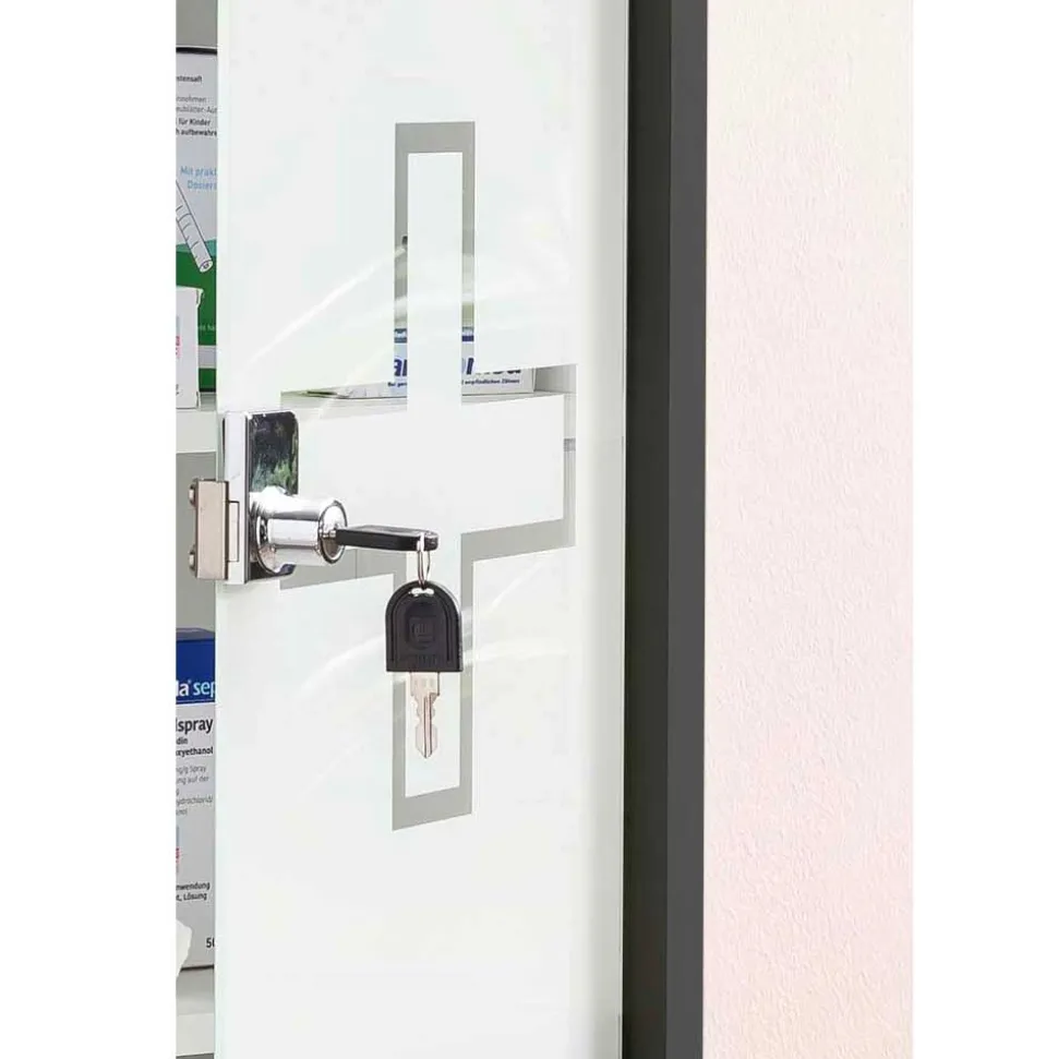 Medizinschrank mit abschließbarer Glastür - Ulma