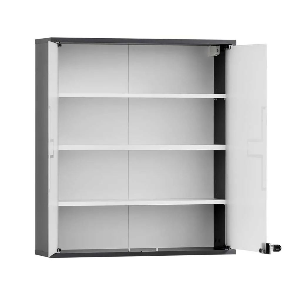 Medizinschrank mit Doppeltür aus Glas - Lucilla