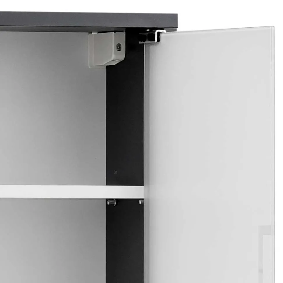 Medizinschrank mit Doppeltür aus Glas - Lucilla