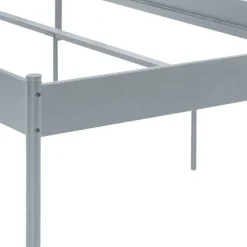 Metall Bett in Grau - Uvienna