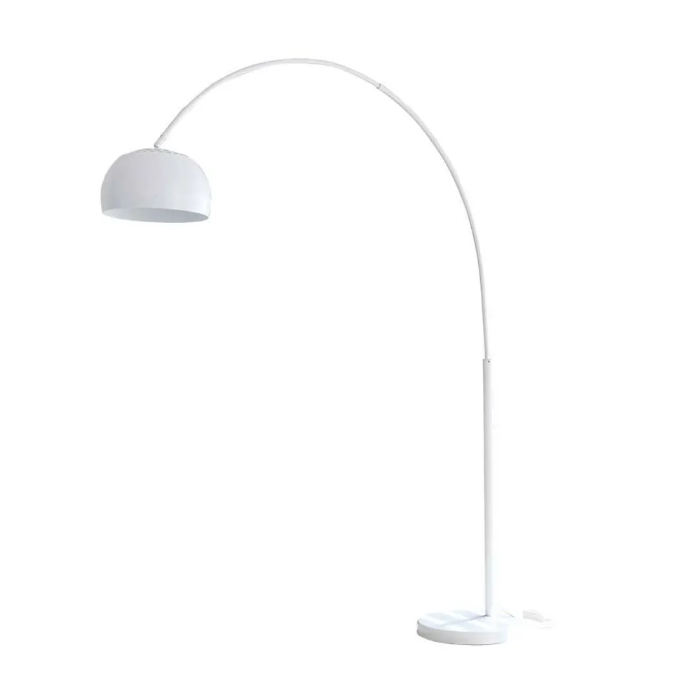Metall Bogen Stehleuchte in Weiß - Zitizen