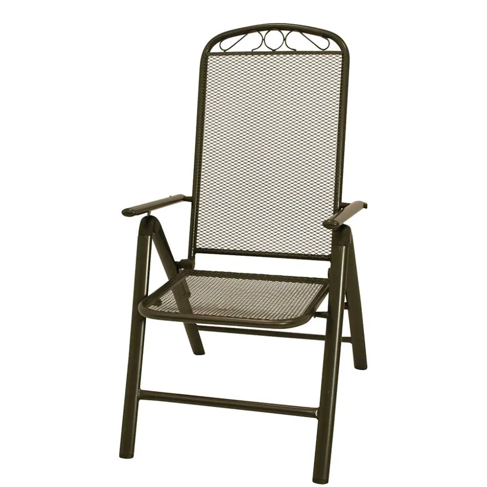 Metall Garten Klappstuhl in Grau - Rocasa (2er Set)