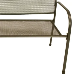 Metall Gartenbank in Dunkelgrau - Labelsio