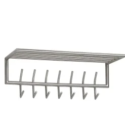 Metall Hängegarderobe in Silber - Markos