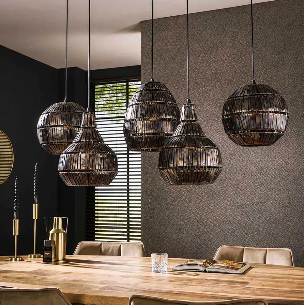 Metall Hängelampe mit fünf Schirmen - Herri