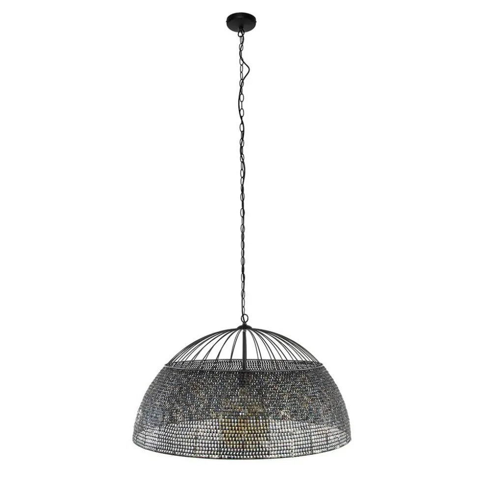 Metall Pendelleuchte mit halbrundem Schirm - Lash