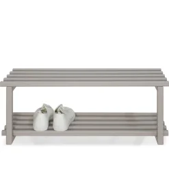 Metall Schuhregal in Taupe - Verinaros