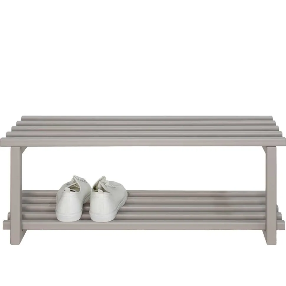 Metall Schuhregal in Taupe - Verinaros