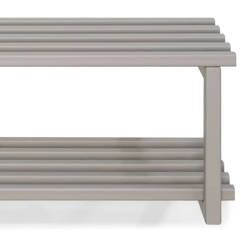 Metall Schuhregal in Taupe - Verinaros