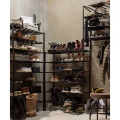 Metall Schuhregal mit vier Gitterablagen - Greeceline