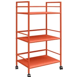 Metall Servierwagen in Orange - Troketta