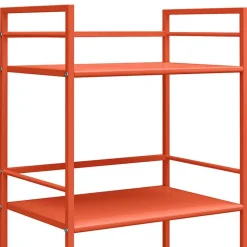 Metall Servierwagen in Orange - Troketta