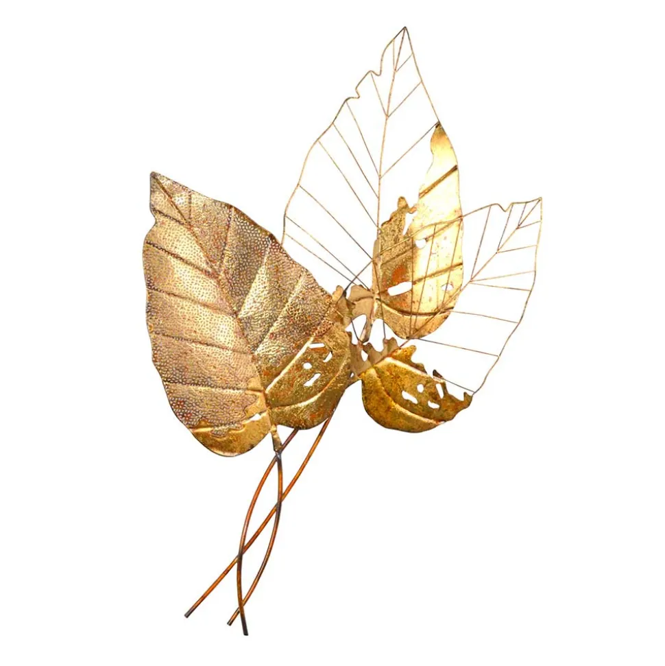 Metall Wanddekoration Blätter - Reformas
