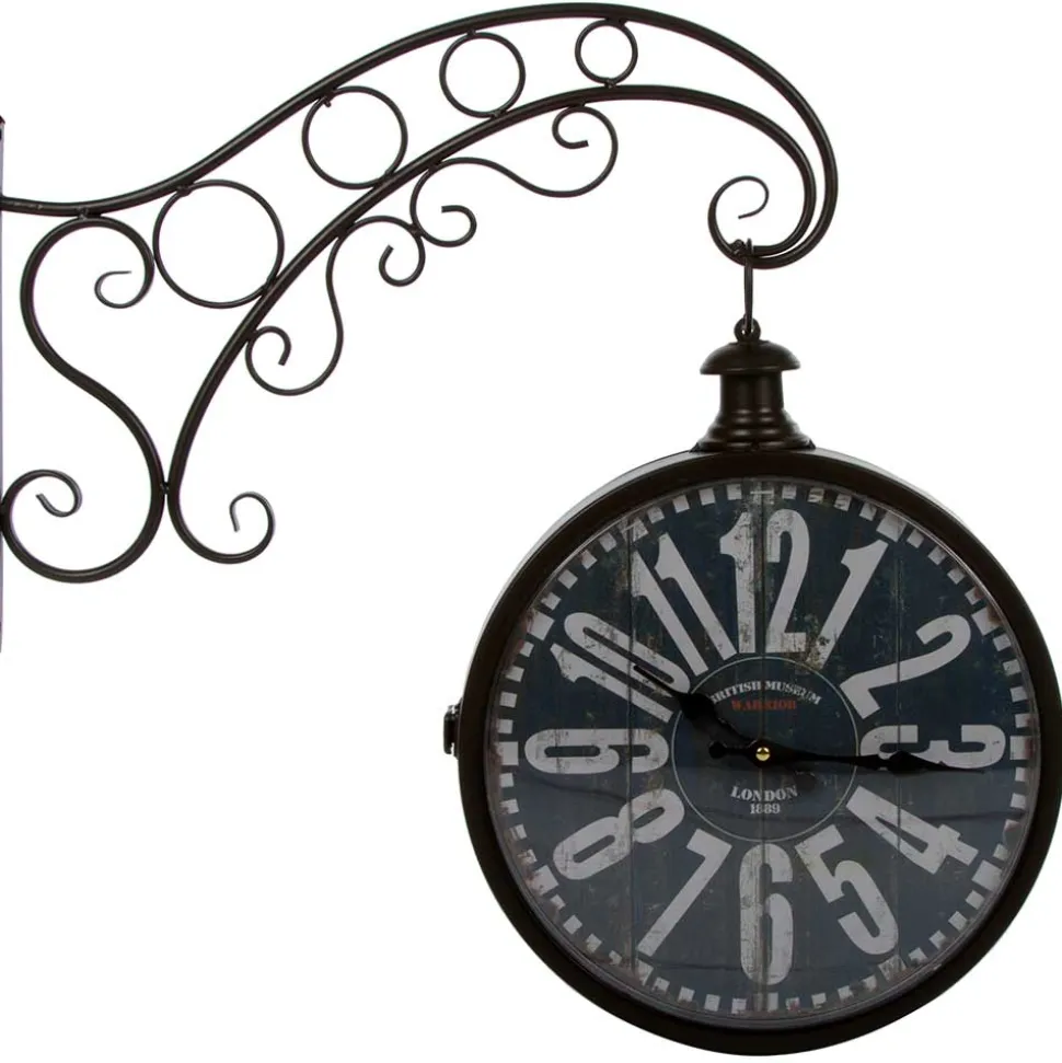 Metall Wanduhr mit großen Zahlen - Tariha