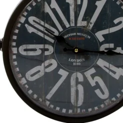 Metall Wanduhr mit großen Zahlen - Tariha